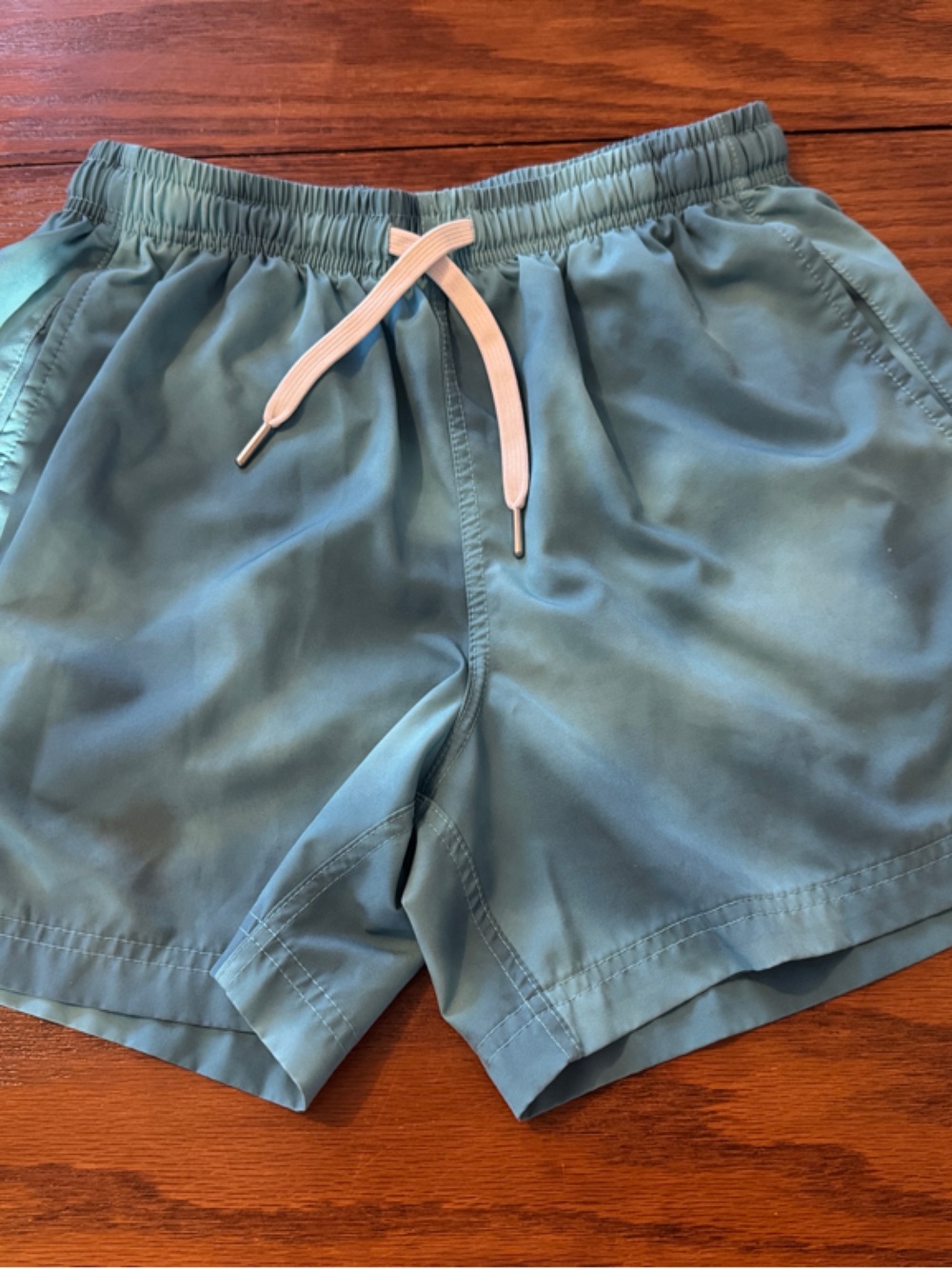 Cove Men's Light Teal/Cloud, Elastic-Waist Athletic Shorts